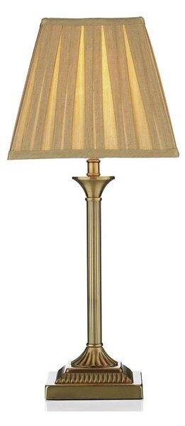 Där Lighting TAY4075-X - Настолна лампа TAYLOR 1xE14/40W/230V бежова/месинг