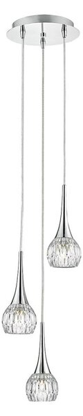 Där Lighting LYA0350 - Полилей на кабел LYALL 3xG9/40W/230V, лъскав хром