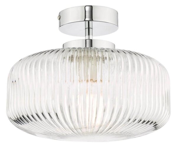 Där Lighting RIV5208 -Повърхностно монтиран плафон за баня RIVA 1xE27/60W/230V IP44 хром