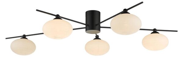 Där Lighting JAS5422 - Плафонен полилей JASPER 5xG9/25W/230V черен