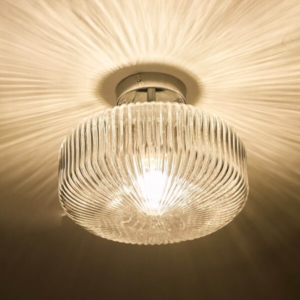 Där Lighting RIV5208 -Повърхностно монтиран плафон за баня RIVA 1xE27/60W/230V IP44 хром