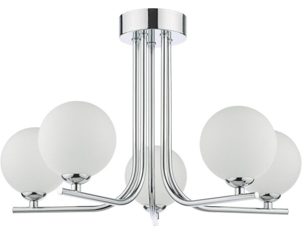 Där Lighting CRA5450-02 - Полилей на штанга CRADLE 5xG9/25W/230V лъскав хром