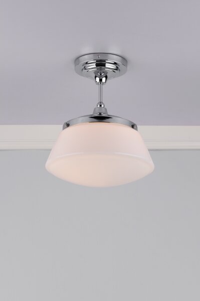 Där Lighting CAD0150 - Полилей за баня с повърхностен монтаж CADEN 1xE27/60W/230V IP44 лъскав хром