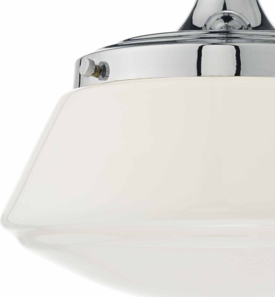 Där Lighting CAD0150 - Полилей за баня с повърхностен монтаж CADEN 1xE27/60W/230V IP44 лъскав хром