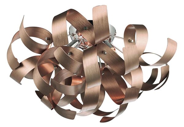 Där Lighting RAW0464 - Таванно осветително тяло RAWLEY 4xG9/25W/230V медно