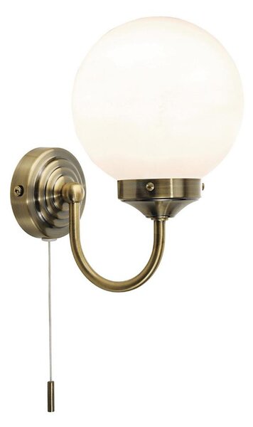 Där Lighting BAR0775 - Стенен аплик за баня BARCLAY 1xE14/40W/230V IP44 месинг