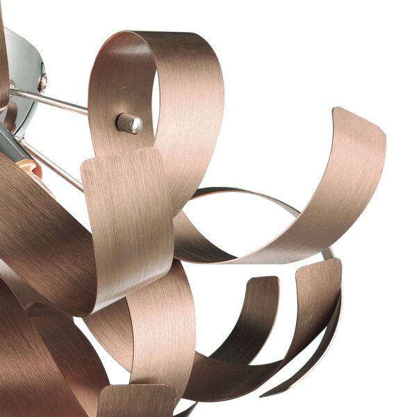 Där Lighting RAW0464 - Таванно осветително тяло RAWLEY 4xG9/25W/230V медно