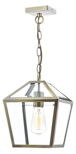 Där Lighting CHU0175 - Полилей на верига CHURCHILL 1xE27/60W/230V месинг