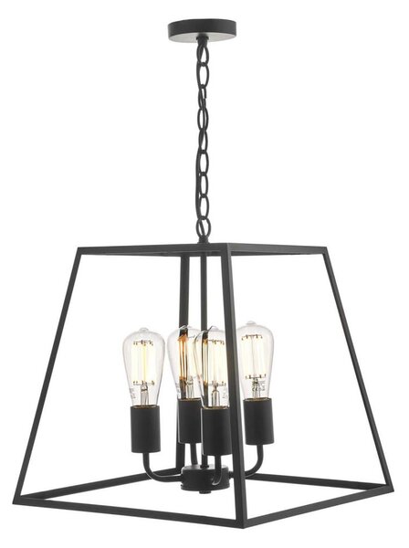 Där Lighting ACA8622 - Полилей на верига ACADEMY 4xE27/60W/230V черен