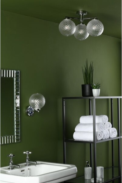 Där Lighting WAY0750 - Стенен аплик за баня WAYNE 1xG9/3W/230V IP44 хром