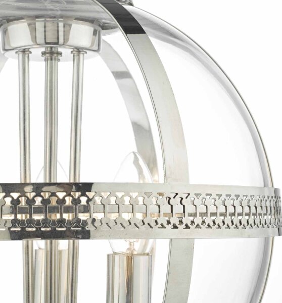 Där Lighting VAN0338 - Полилей на верига VANESSA 3xE14/40W/230V лъскав хром