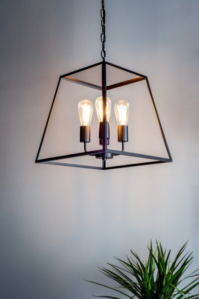 Där Lighting ACA8622 - Полилей на верига ACADEMY 4xE27/60W/230V черен