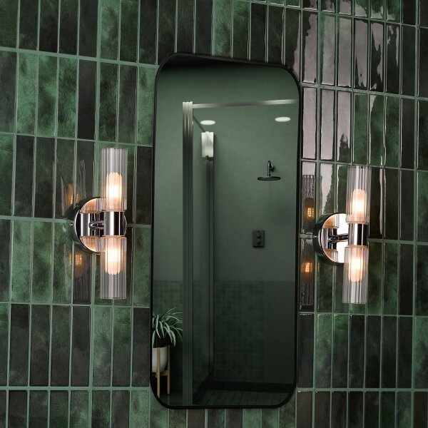 Där Lighting BOL0950 - Стенна лампа за баня BOLTON 2xG9/5W/230V IP44 хром