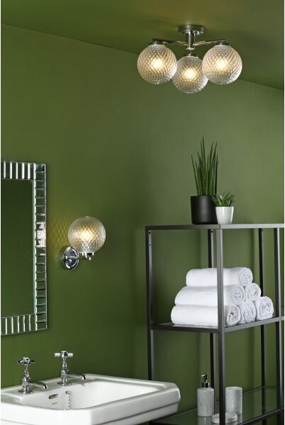Där Lighting WAY0750 - Стенен аплик за баня WAYNE 1xG9/3W/230V IP44 хром