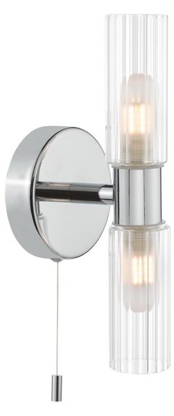 Där Lighting BOL0950 - Стенна лампа за баня BOLTON 2xG9/5W/230V IP44 хром