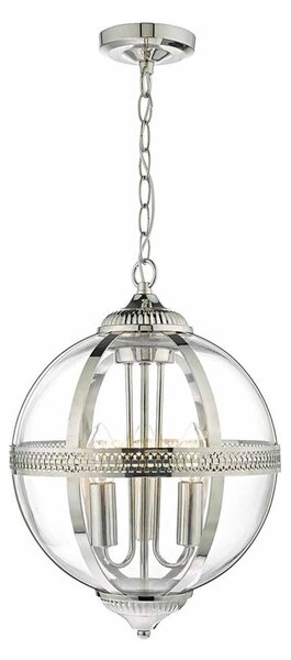 Där Lighting VAN0338 - Полилей на верига VANESSA 3xE14/40W/230V лъскав хром
