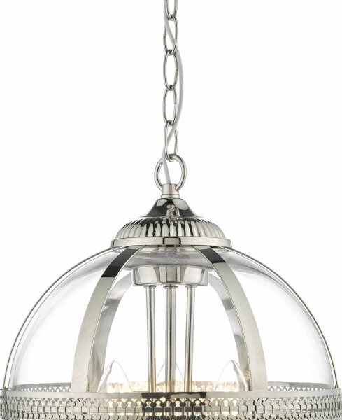 Där Lighting VAN0338 - Полилей на верига VANESSA 3xE14/40W/230V лъскав хром