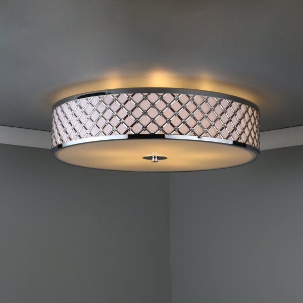 Där Lighting CIV5050 - Таванно осветително тяло CIVIC, 5xE14/60W/230V, Ø 50 см, хром