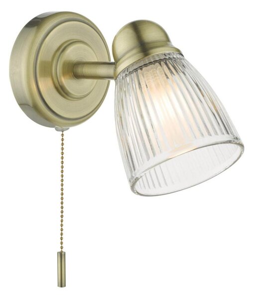 Där Lighting CED0775 - Настенно осветително тяло за баня CEDRIC 1xG9/25W/230V IP44 месинг