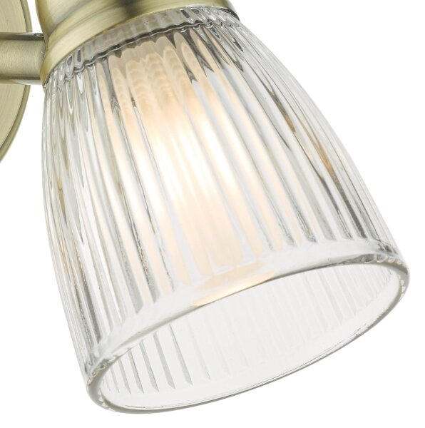 Där Lighting CED0775 - Настенно осветително тяло за баня CEDRIC 1xG9/25W/230V IP44 месинг