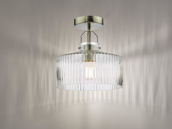 Där Lighting LEN4846 - Повърхностно монтиран полилей LENKA 1xE27/60W/230V матов хром