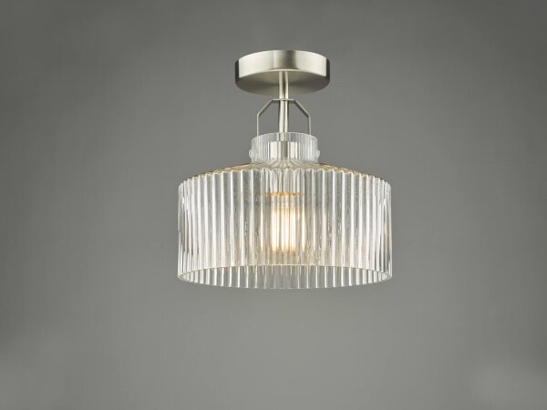 Där Lighting LEN4846 - Повърхностно монтиран полилей LENKA 1xE27/60W/230V матов хром