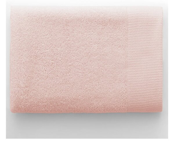 Светлорозова памучна хавлиена кърпа от тери 70x140 cm Amari – Restilo