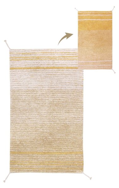 Памучен килим в цвят жълта охра 80x140 cm Twin Amber – Lorena Canals