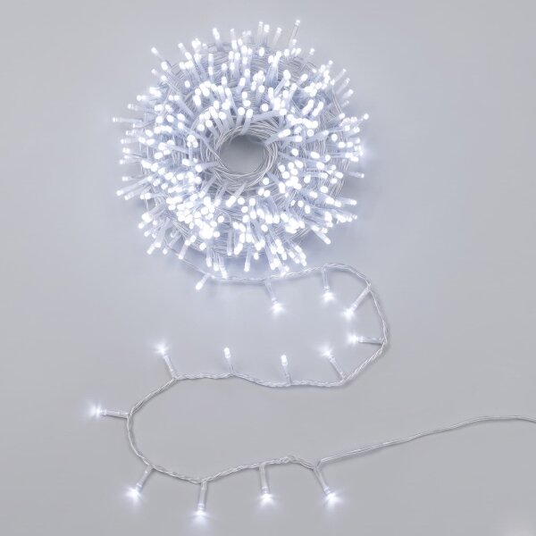 Aigostar - LED Външна коледна гирлянда 200xLED/8 функции 13m IP44 студено бяла