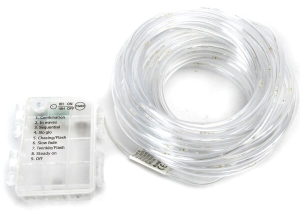 Aigostar - Външна коледна LED гирлянда, 50 LED, 8 режима, 3xAA, 5,3 m, IP44, многоцветна