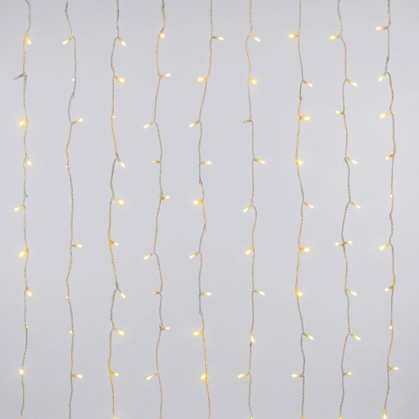 Aigostar - LED външен коледен гирлянд 200xLED/8 функции 3xAA 5x2m IP44 топла бяла