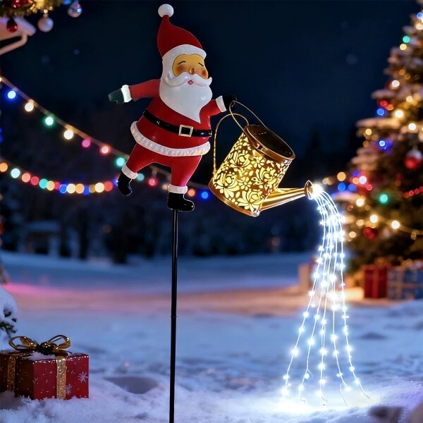 Aigostar-LED външна коледна украса 120xLED/8 функции 80 cm IP44 Santa/студена