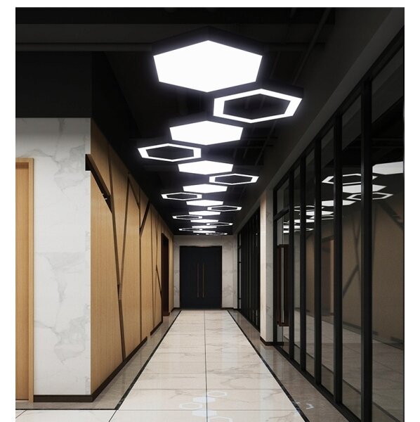 LED полилей на кабел LED/20W/230V черен