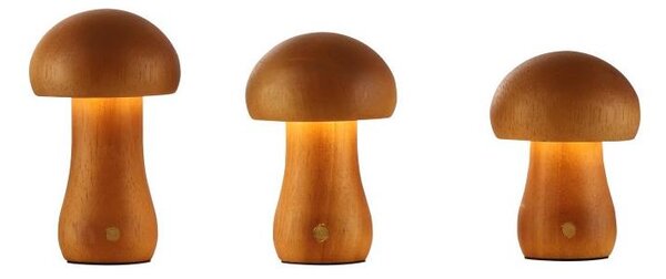 Searchlight EU34125NA - комплект от 3 LED настолни лампи MUSHROOM LED/1,1W/5V