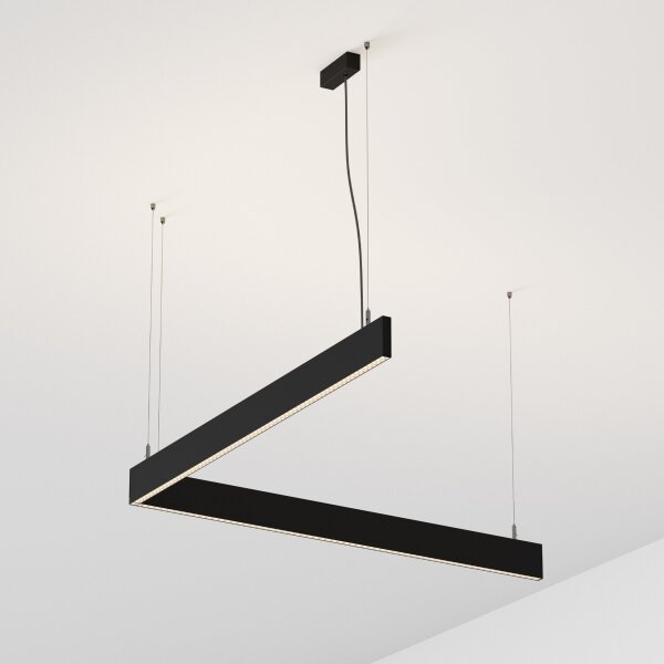 Ideal Lux - LED полилей на кабел STEEL LED/29W/230V 4000K CRI 90 120 cm черен