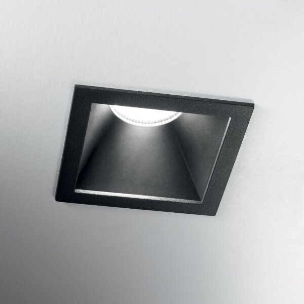 Ideal Lux - вграден LED осветител GAME TRIM LED/11W/230V 8,4x8,4 cm IP40 черен