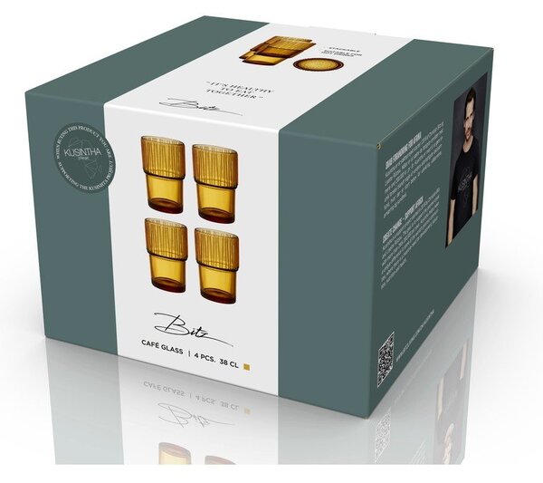 Стъклени чаши в комплект от 4 бр. 380 ml Kusintha – Bitz