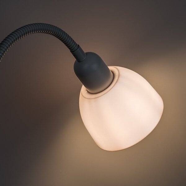 Brilagi - Подова лампа ARIANA 1xE27/100W/230V + 1xE14/25W бяла
