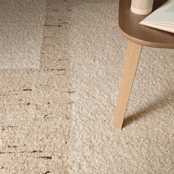 Бежов двустранен ръчно изработен вълнен килим 120x170 cm Napa Tumbla – Asiatic Carpets