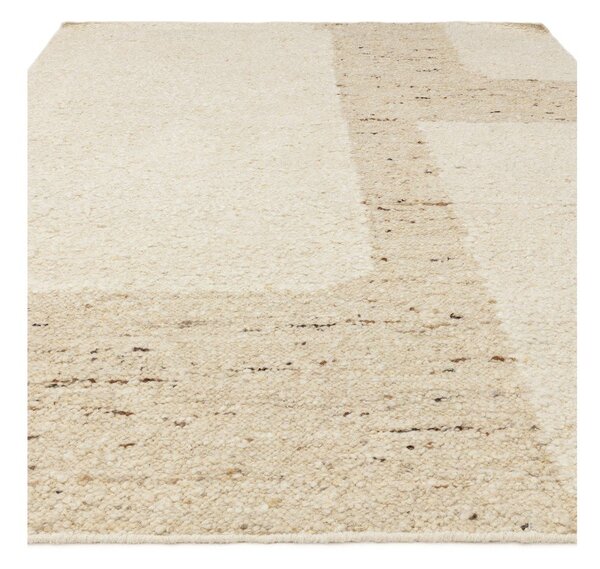 Бежов двустранен ръчно изработен вълнен килим 120x170 cm Napa Tumbla – Asiatic Carpets
