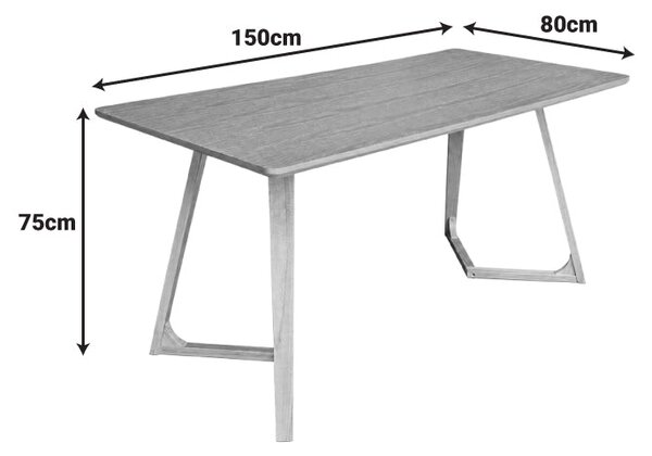 Трапезна маса PENDRA в цвят орех 150x80x75cм