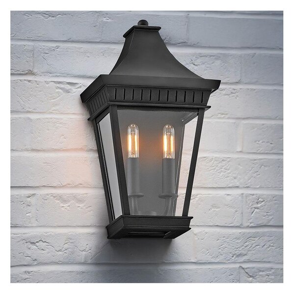 Hinkley HK-CHAPEL-HILL7-MB - Екстериорна лампа CHAPEL HILL 2xE14/40W/230V IP44