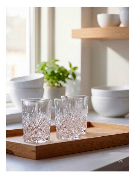 Кристални стъклени чаши в комплект 6 бр. 250 ml Melodia – Lyngby Glas