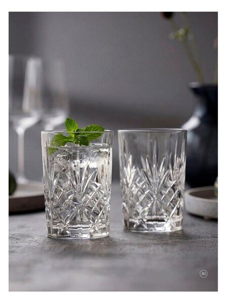 Кристални стъклени чаши в комплект 6 бр. 250 ml Melodia – Lyngby Glas