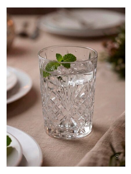 Кристални стъклени чаши в комплект 6 бр. 250 ml Melodia – Lyngby Glas