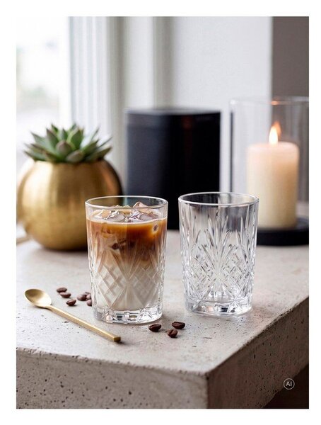Кристални стъклени чаши в комплект 6 бр. 250 ml Melodia – Lyngby Glas
