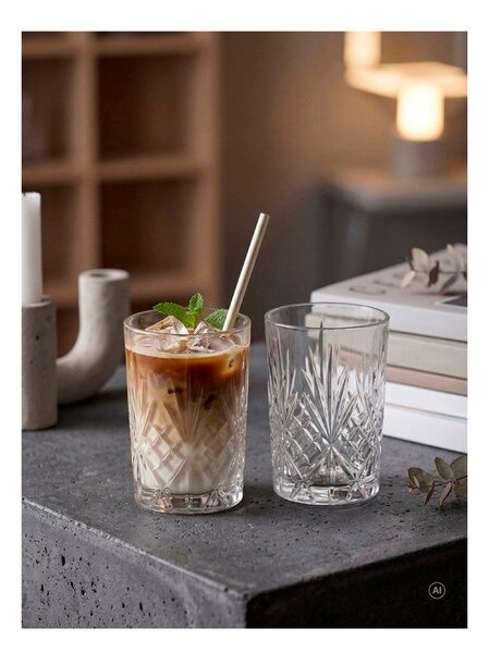 Кристални стъклени чаши в комплект 6 бр. 250 ml Melodia – Lyngby Glas