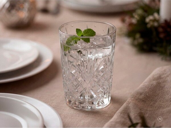 Кристални стъклени чаши в комплект 6 бр. 250 ml Melodia – Lyngby Glas