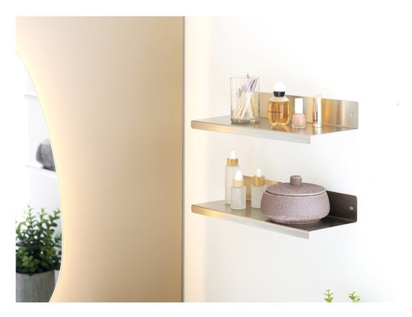 Стоманен стенен рафт в сребрист цвят 40 cm Nagoya – House Nordic