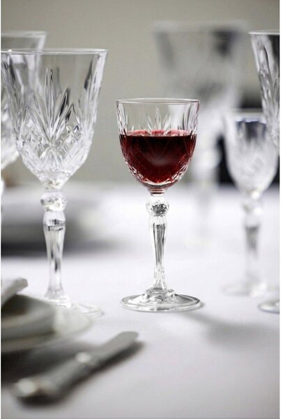 Кристални чаши в комплект 4 бр. за вино 140 ml Melodia – Lyngby Glas